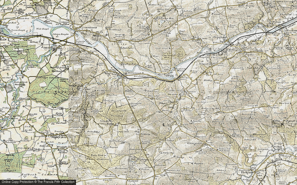 Old Map of Broomley, 1901-1904 in 1901-1904