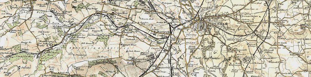 Old map of Aldin Grange in 1901-1904