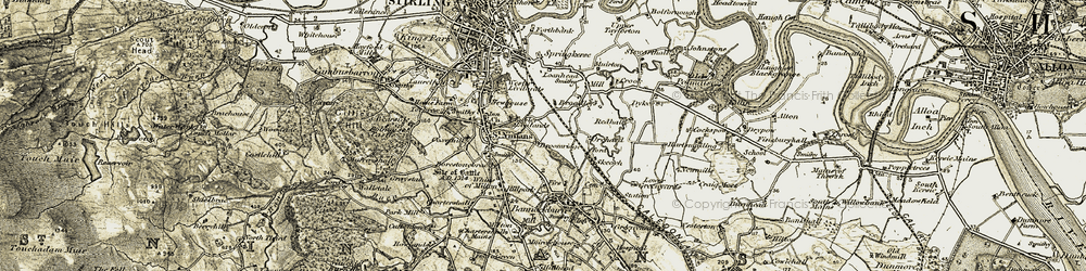 Old map of Broomridge in 1904-1907