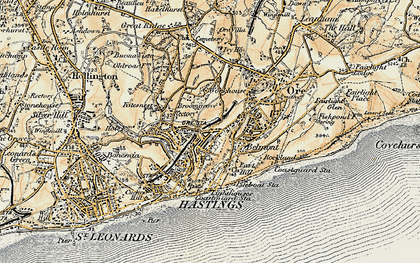 Old map of Broomsgrove in 1898