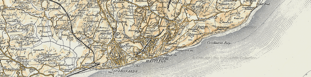 Old map of Broomsgrove in 1898