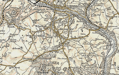 Old map of Broseley in 1902