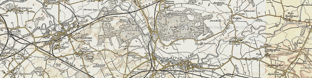 Old map of Brotherton in 1903