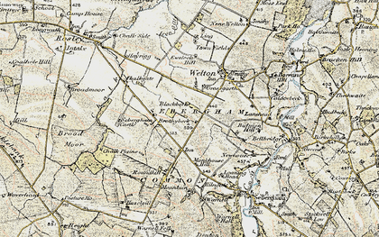 Old map of Thwaites in 1901-1904