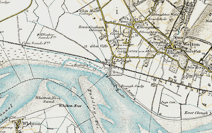 Old map of Brough in 1903-1908