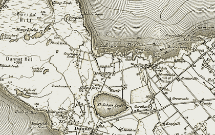 Old map of Brough in 1912