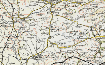 Old map of Belahbridge Ho in 1903-1904
