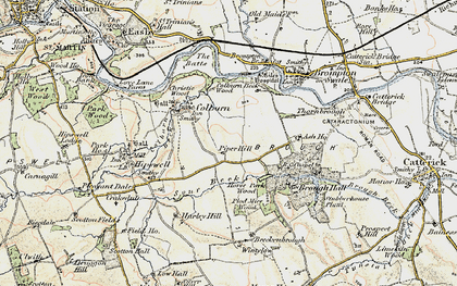 Old map of Brough With St Giles in 1903-1904