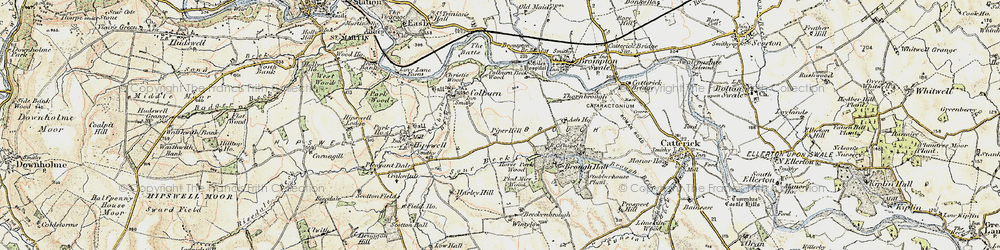 Old map of Brough With St Giles in 1903-1904