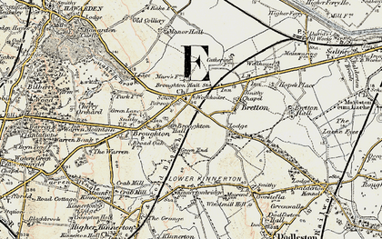 Old map of Broughton in 1902-1903