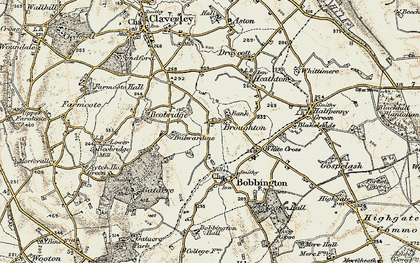 Old map of White Cross in 1902