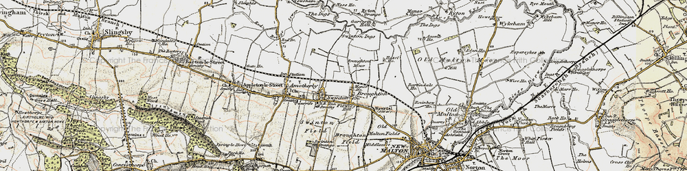 Old map of Broughton Moor in 1903-1904