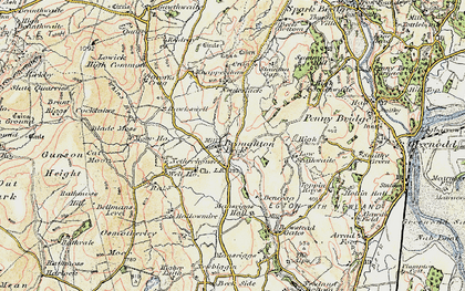 Old map of Blade Moss in 1903-1904