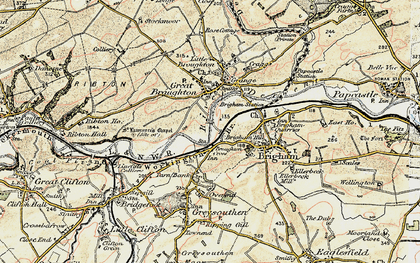 Old map of Broughton Cross in 1901-1904