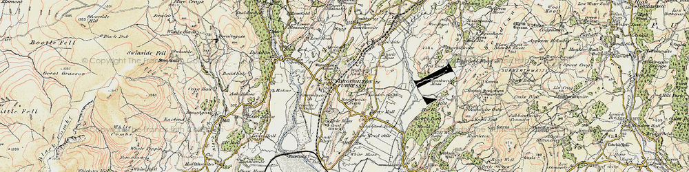 Old map of Broughton in Furness in 1903-1904