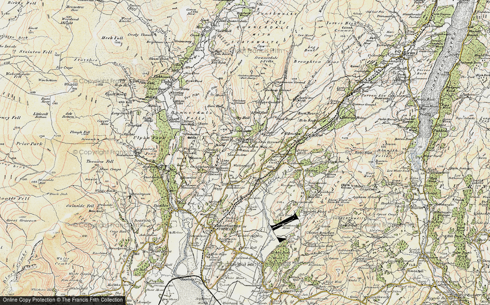 Old Map of Historic Map covering Lind End in 1903-1904