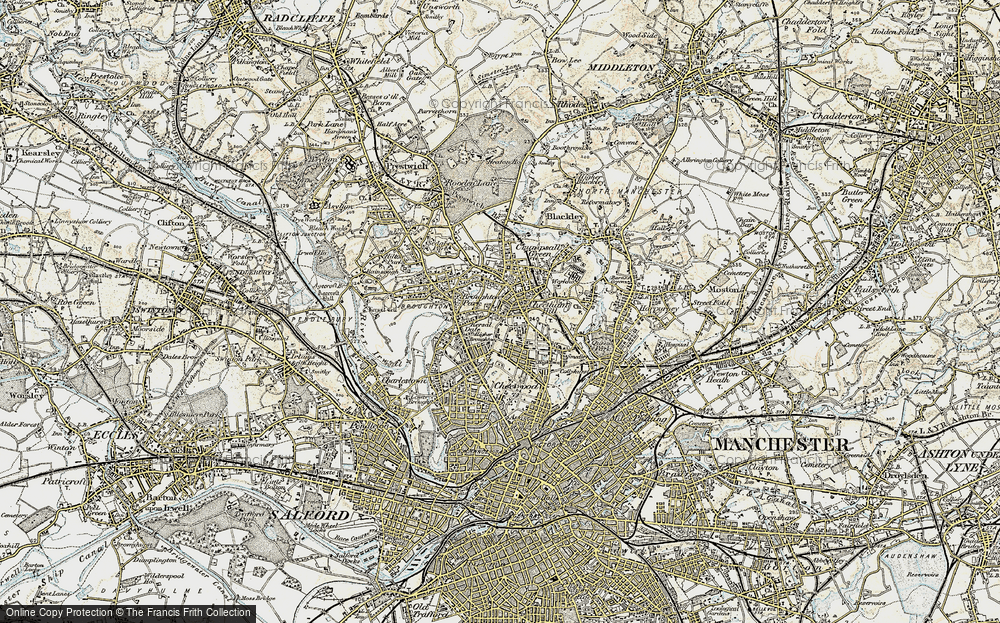 Old Map of Broughton Park, 1903 in 1903