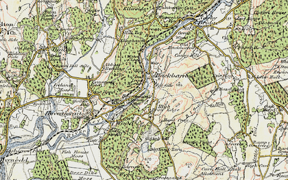 Old map of Brow Edge in 1903-1904