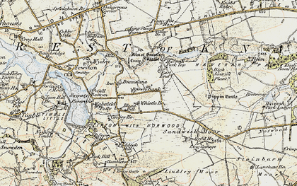 Old map of Beaver Dyke Resrs in 1903-1904