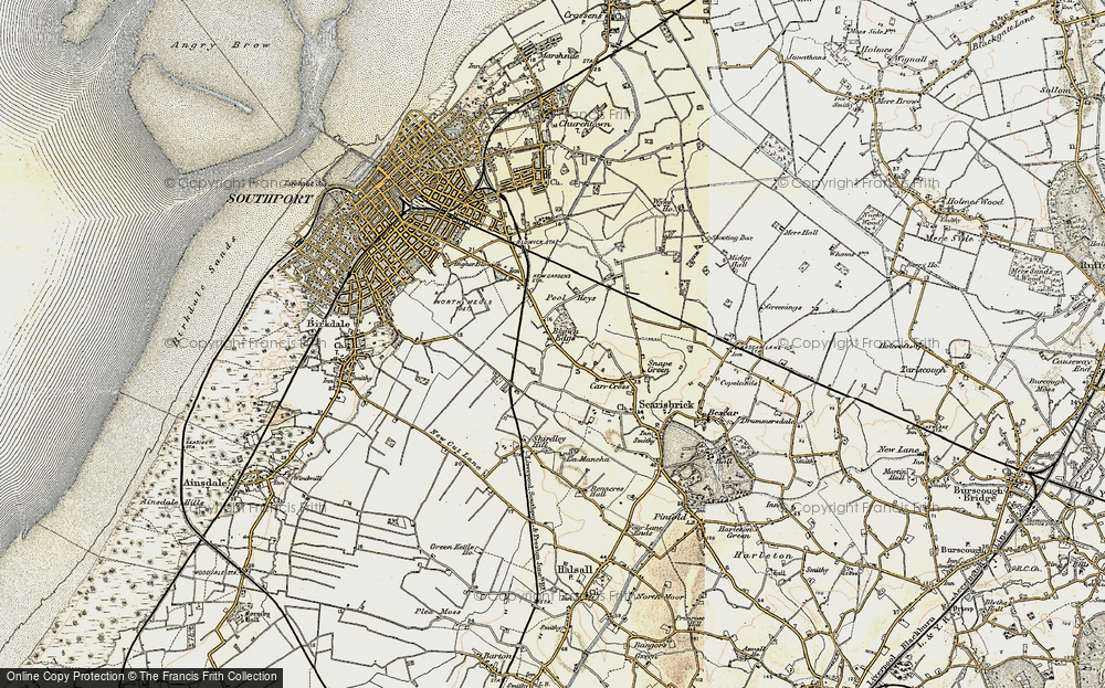 Old Map of Brown Edge, 1902-1903 in 1902-1903