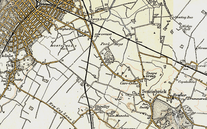 Old map of Brown Edge in 1902-1903