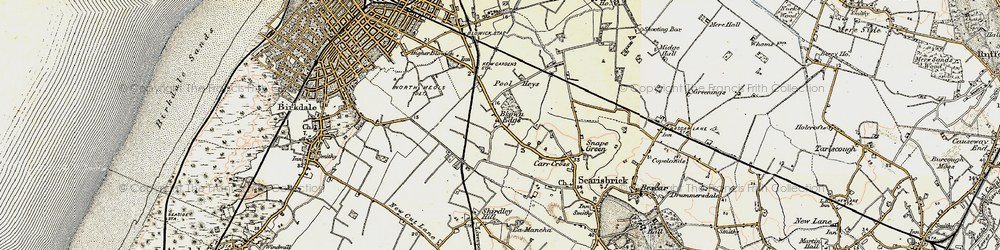 Old map of Brown Edge in 1902-1903