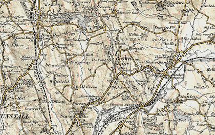 Old map of Brown Edge in 1902