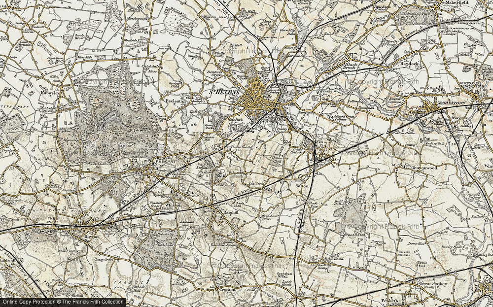 Old Map of Brown Edge, 1903 in 1903