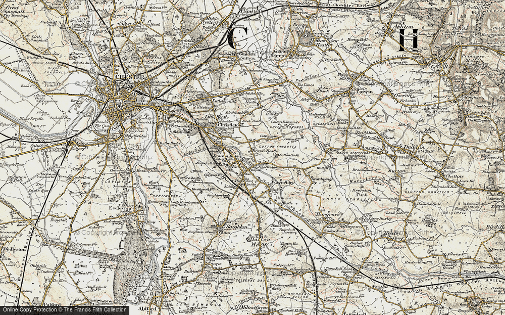 Old Map of Brown Heath, 1902-1903 in 1902-1903