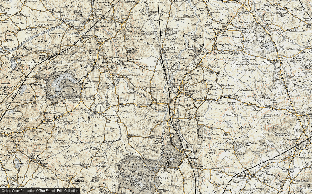 Old Map of Brown's Bank, 1902 in 1902