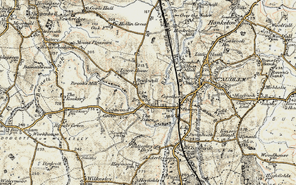 Old map of Brown's Bank in 1902