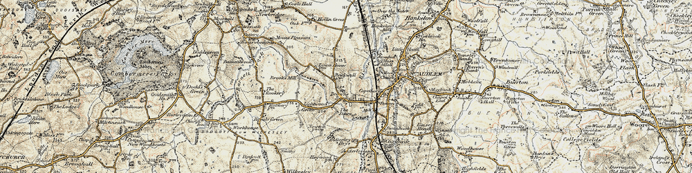 Old map of Brown's Bank in 1902