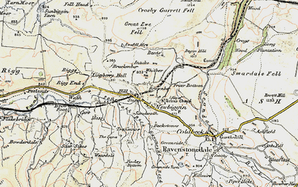 Old map of Begin Hill in 1903-1904