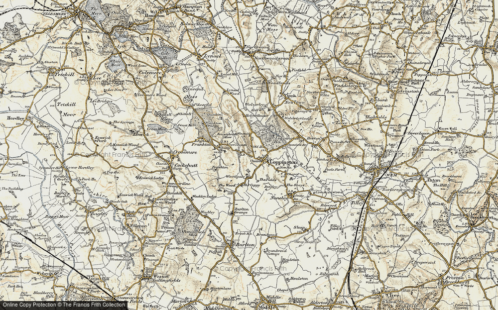 Old Map of Brownheath, 1902 in 1902