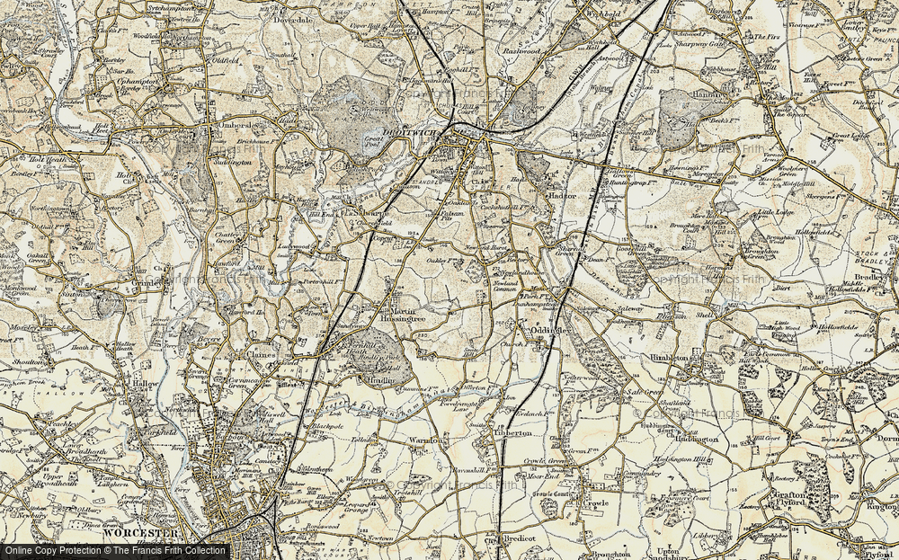 Old Map of Brownheath Common, 1899-1902 in 1899-1902