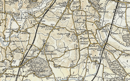 Old map of Brownheath Common in 1899-1902