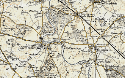 Old map of Brownhill in 1902