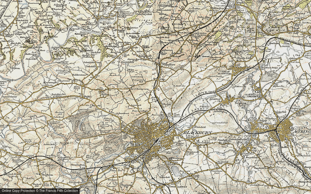 Old Map of Brownhill, 1903 in 1903