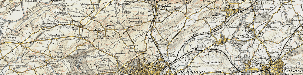 Old map of Brownhill in 1903
