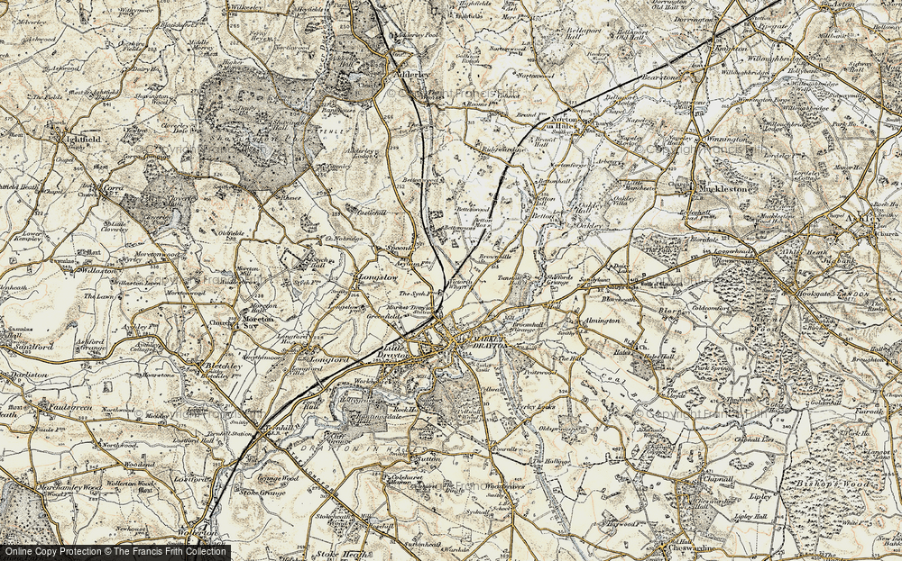 Old Map of Brownhills, 1902 in 1902