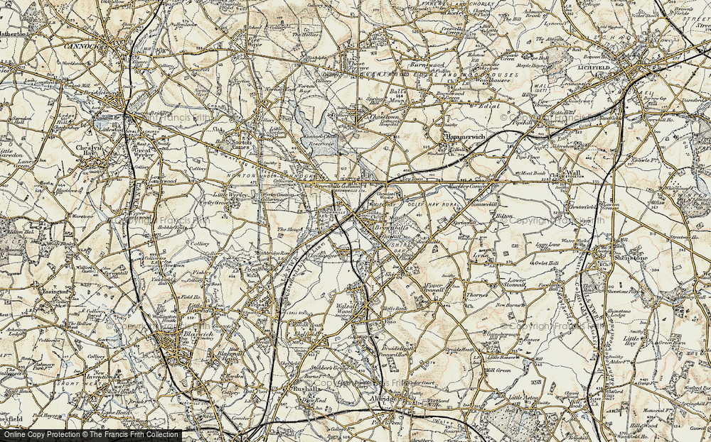 Old Map of Brownhills, 1902 in 1902