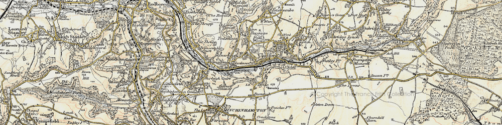 Old map of Brownshill in 1898-1900