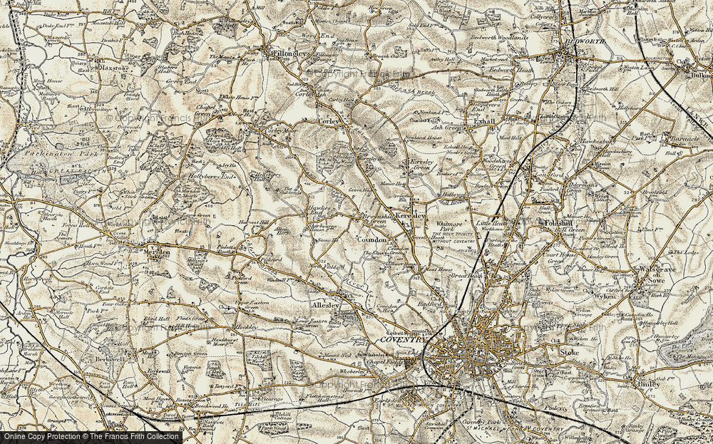 Old Map of Brownshill Green, 1901-1902 in 1901-1902