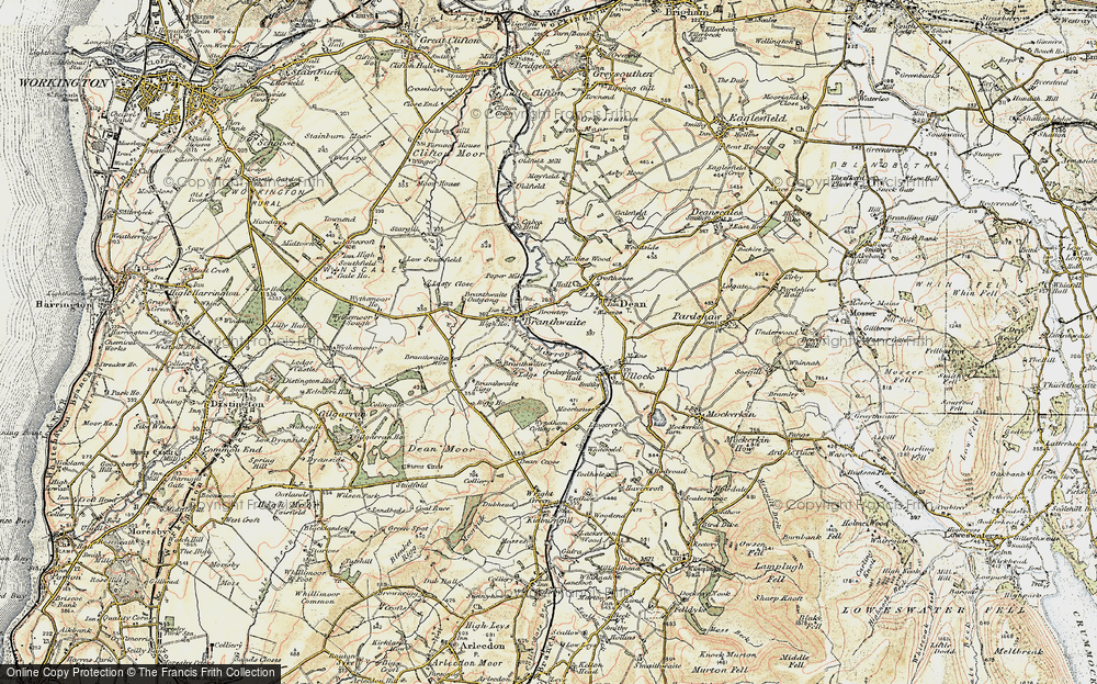 Old Map of Browtop, 1901-1904 in 1901-1904