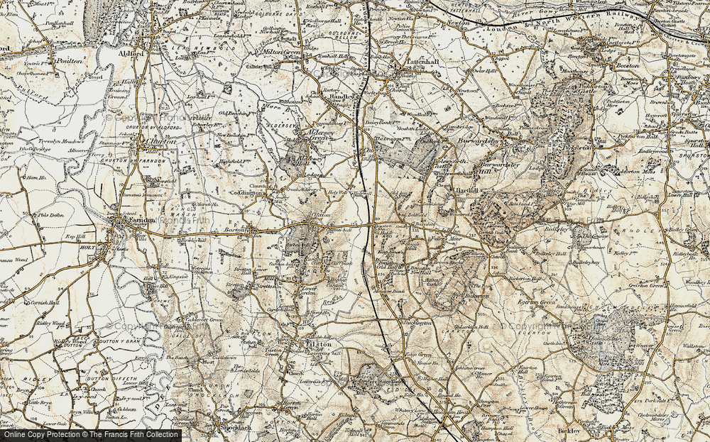 Old Map of Broxton, 1902-1903 in 1902-1903