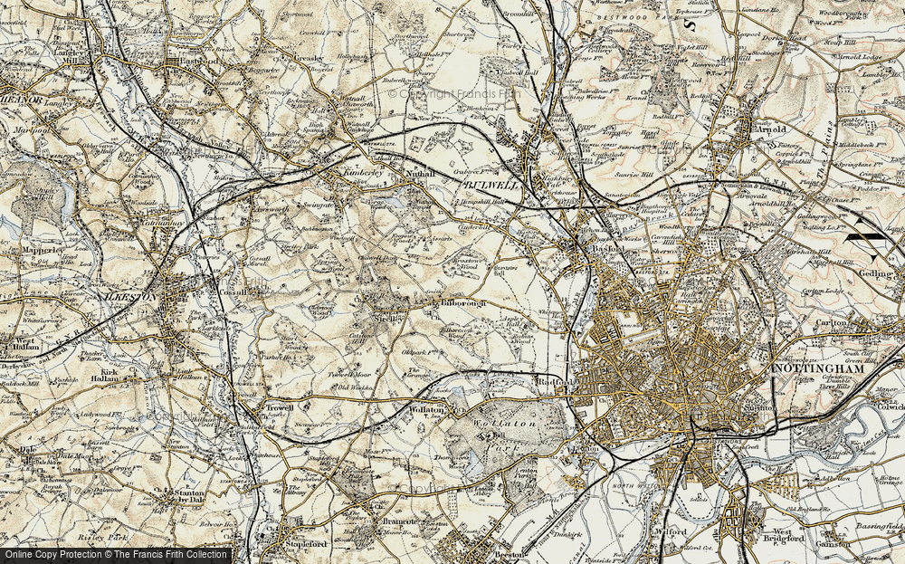 Old Map of Broxtowe, 1902-1903 in 1902-1903
