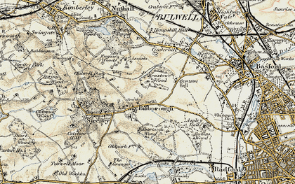 Old map of Broxtowe in 1902-1903