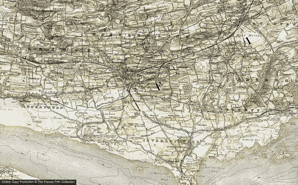 Old Map of Brucefield, 1904-1906 in 1904-1906