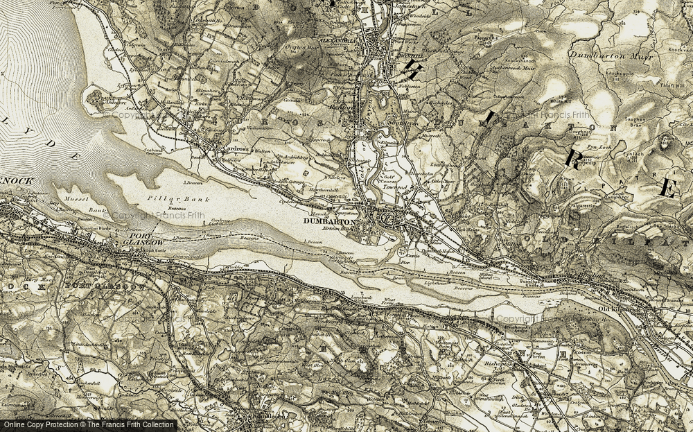 Old Map of Brucehill, 1905-1907 in 1905-1907