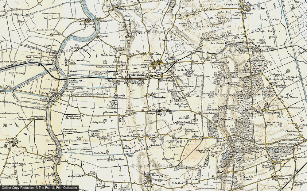 Old Map of Brumby, 1903 in 1903